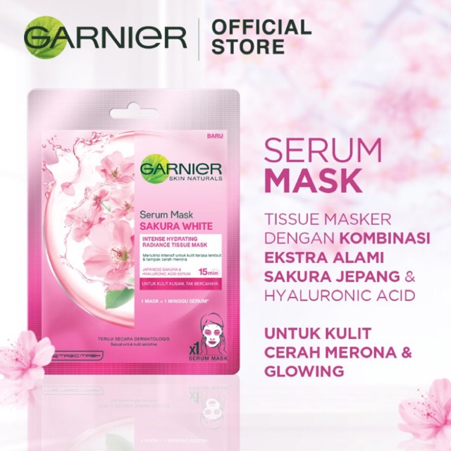 Garnier Face Mask Sakura White | Shopee Philippines