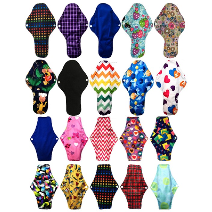 Pack of 10 Washable Cloth Menstrual Napkin Sanitary Pads Shopee Philippines