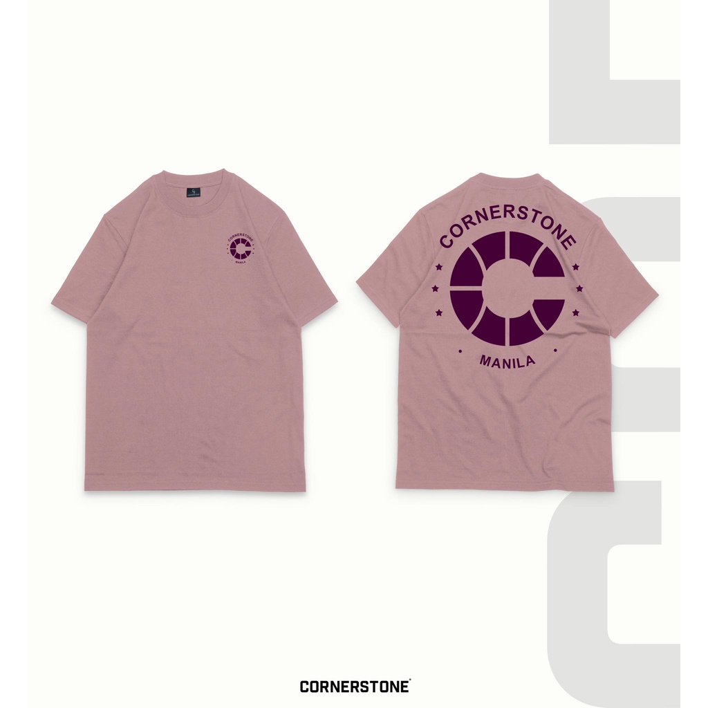 CORNERSTONE CLOTHING OVERSIZED SHIRT " ROSE" (VARSITY) Shopee Philippines