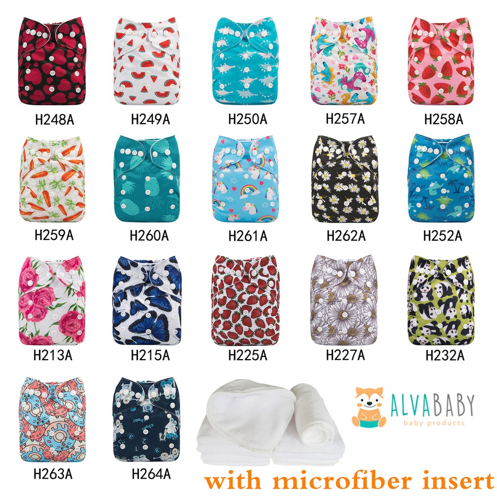 alva baby newborn cloth diapers