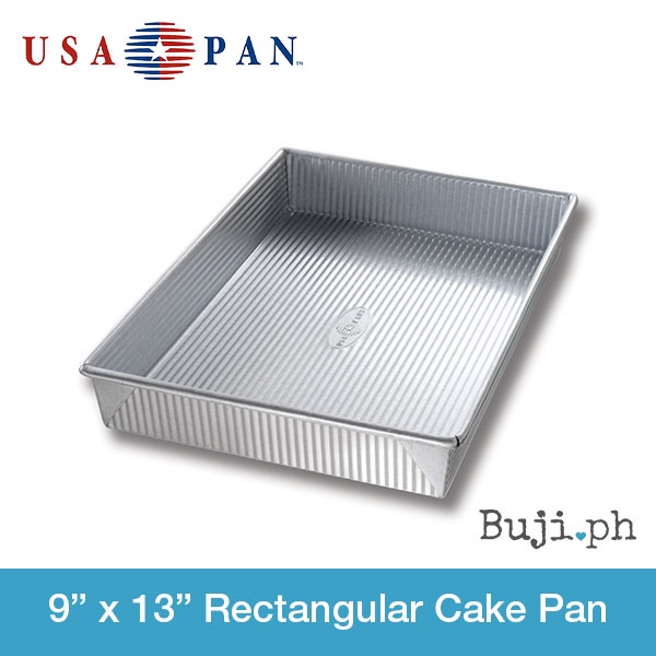 USA Pan Bakeware Rectangular Cake Pan, 9 x 13 inch, Nonstick & Quick