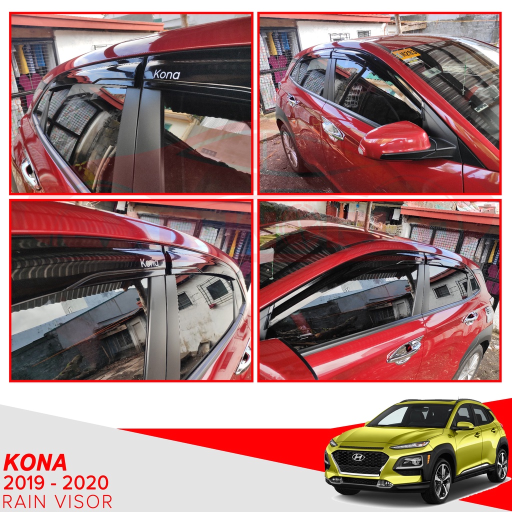 KONA 2019 2020 OEM Type Rain Guard Window Visor Shopee Philippines