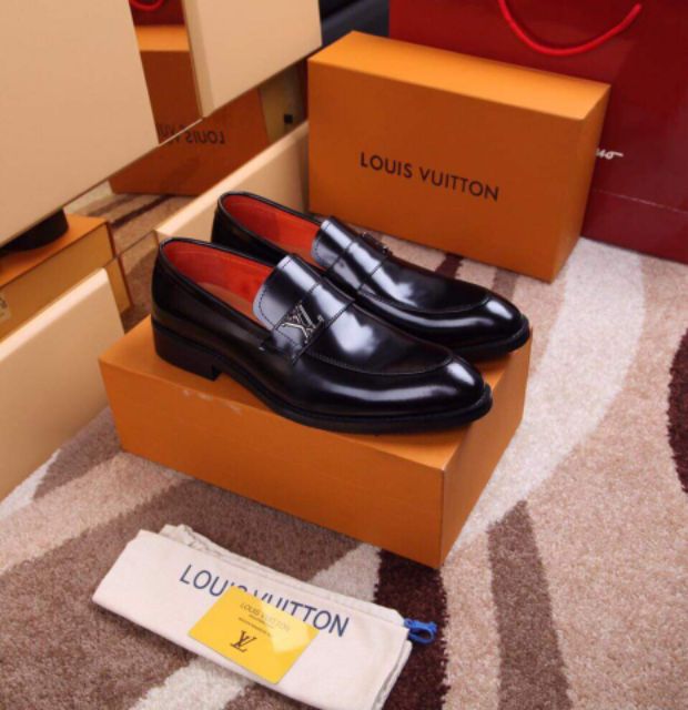 Louis Vuitton LV Saint Germain Leather Loafers for Men 1A32VW 