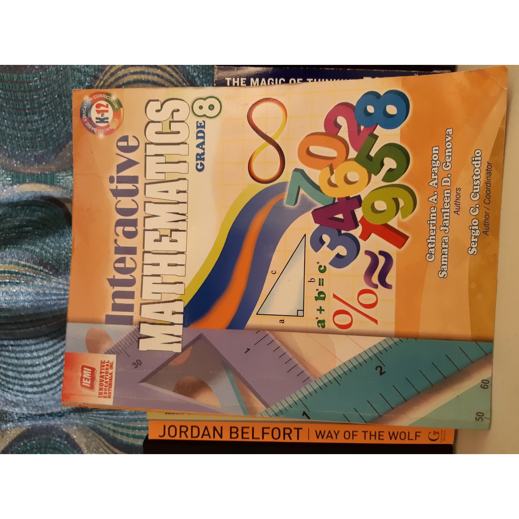 Grade 8 Math Interactive Mathematics K12 Edition Preloved Shopee