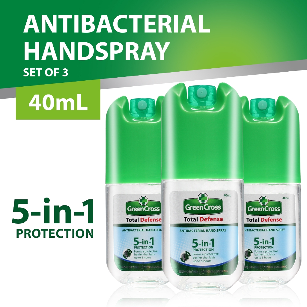 Green Cross Total Defense Sanitizer 40 Ml X 3 Shopee Philippines