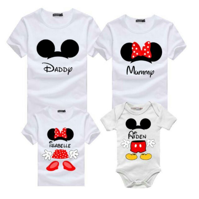 personalized mickey mouse shirts for family