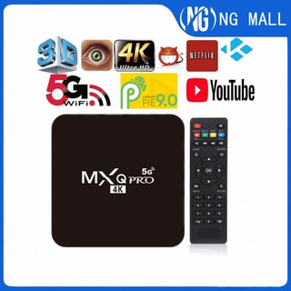 NG MALL MXQ PRO 5G 4k Ultra Hd Android  512G Smart TV Box + I8/A8 Keyboard 2.4GHz 3-Color LED