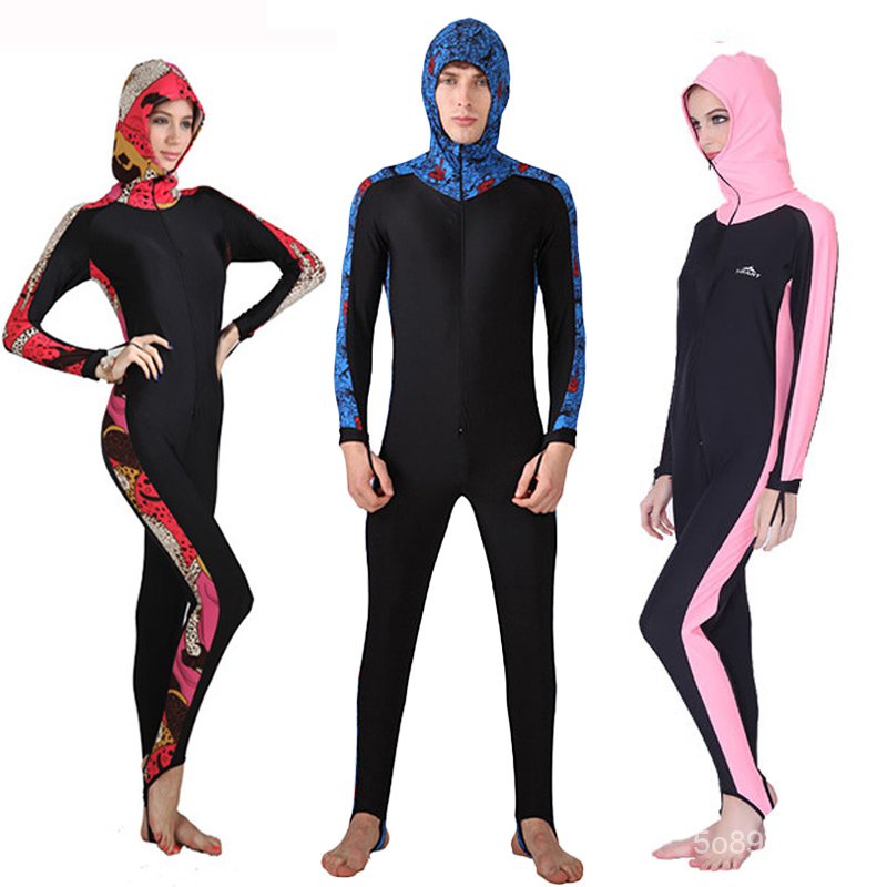 Sbart Upf 50 Lycra One Piece Swimsuit Rash Guard Long Sleeve With Hood