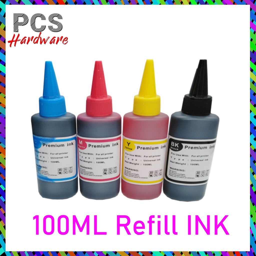 100ML Refill Ink for All Printer (Universal Ink) | Shopee Philippines