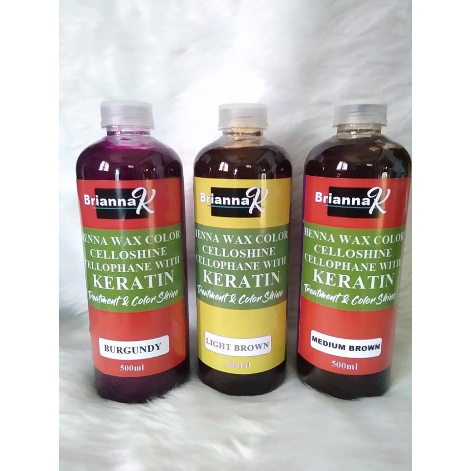 Henna Wax Color Celloshine Cellophane With Keratin Shine Shopee