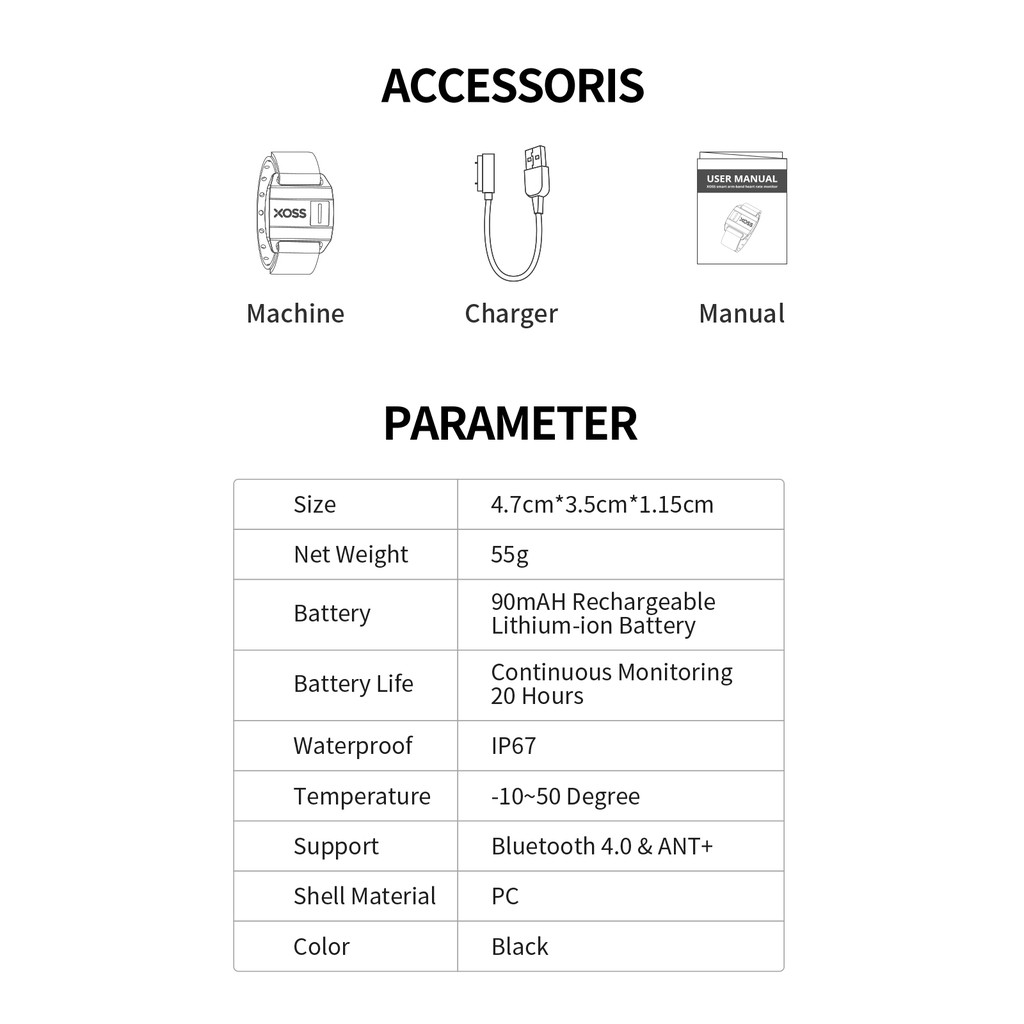 アイテム勢ぞろい Xoss X1心拍センサー Ant Bluetooth 4 0ワイヤレスタイプのハートレートモニター装着用ベルト 黒bluetooth Megjc Gov Jm