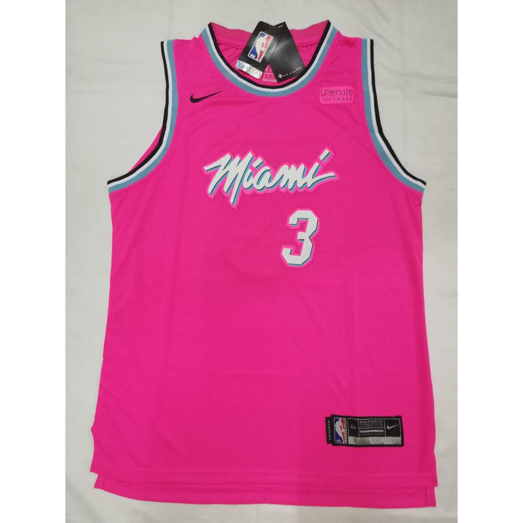 pink dwayne wade jersey