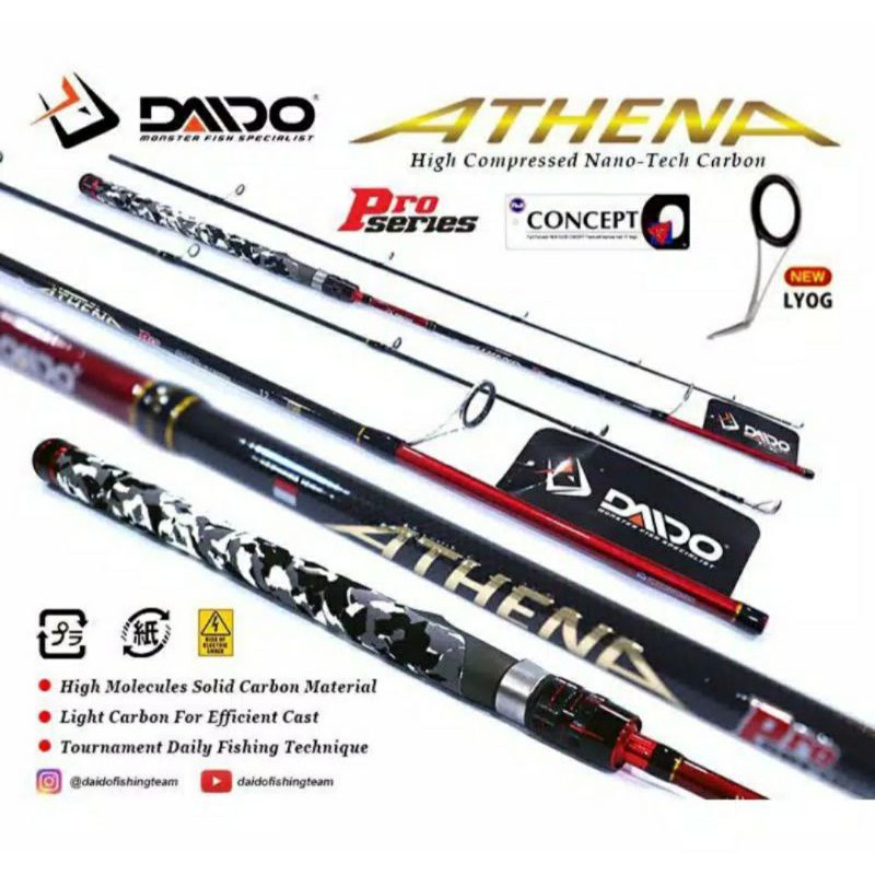 Joran Pancing Daido Athena Pro Series 180 8 Hayu 17 Lb Shopee Philippines