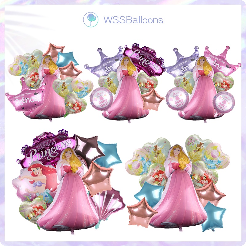 Princess Balloon Set Disney Princess Balloons Set Girls Birthday Party