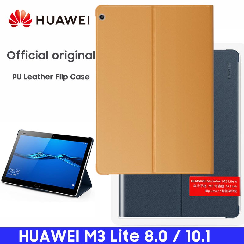 Original Huawei Mediapad M3 Lite Case Official Smart View Cover Flip Leather Case Tablet 8 0 10 1 Shopee Philippines