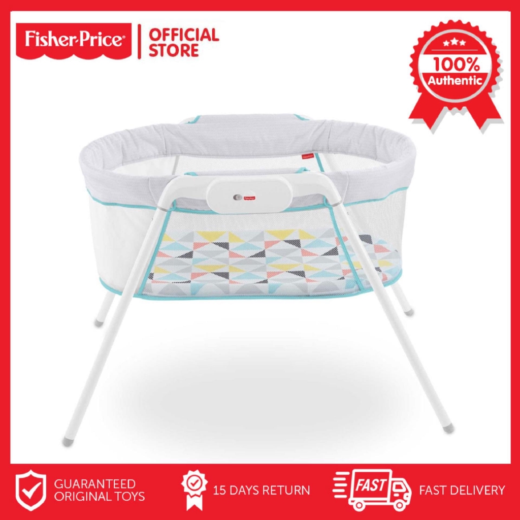 fisher price wooden bassinet