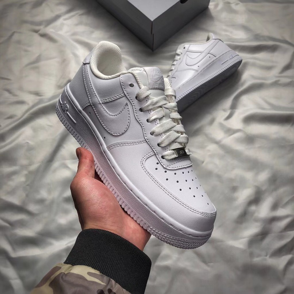 air force 1 triple white low