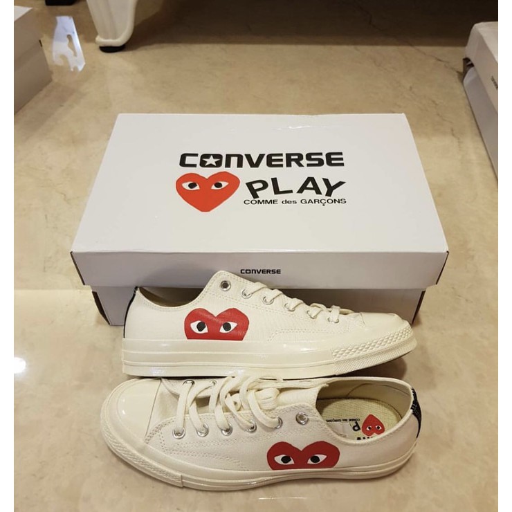 cdg converse cream