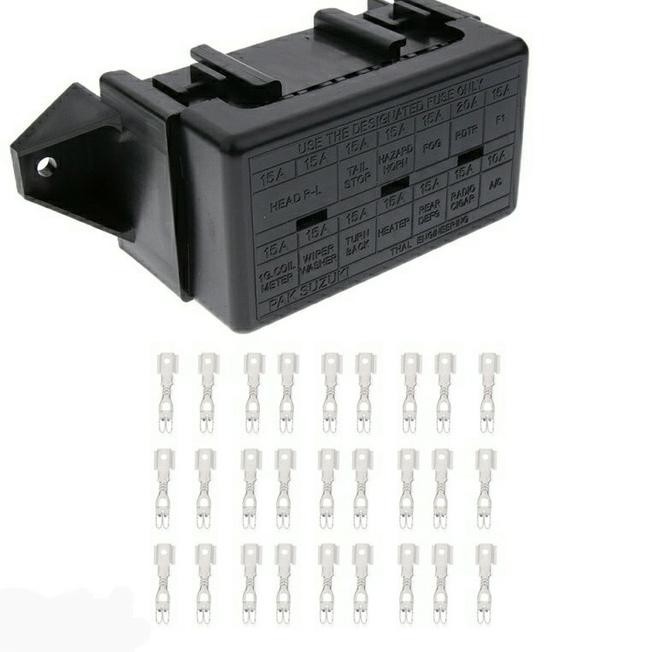 Universal Fuse Box 14 Slot Fuse Box Dx Kijang Jimny Zebra Fkv Shopee