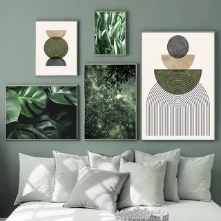 Succulent Plant Monstera Olive Leaf Girl Poster And Print Canvas Painting Nordic Wall Pictures For Home Living Room Decor No Frame #2