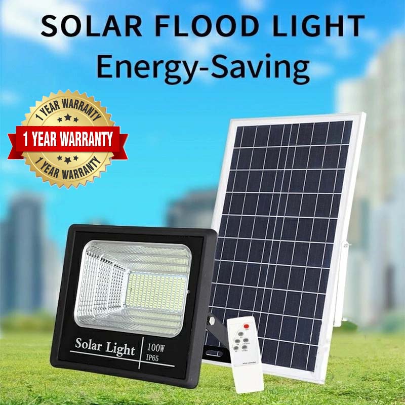 Solar Lights Outdoor Solar flood light Remote Control Solar Powered Light IP66 Waterproof for