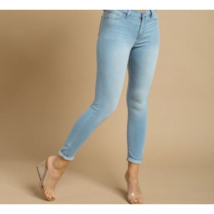 celebrity pink mid rise ankle skinny