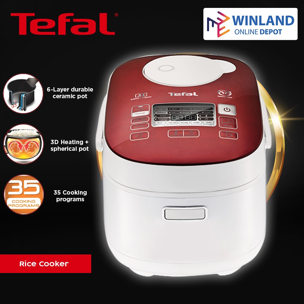 Tefal Original Optimal Spherical Pot Rice Cooker 10Cups Capacity LED