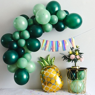 42pcs Green Tropical Balloon Jungle Safari Birthday Party Decorations Wild One Favors Supplie
