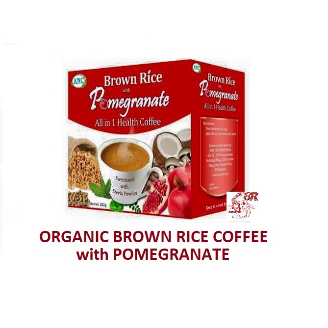Authentic Brown Rice Coffee Plus Pomegranate Coffee Mix Healthy Coffee