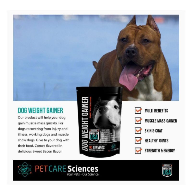 PET Care SCIENCES DOG WEIGHT GAINER/Dietary Supplement | Shopee Philippines