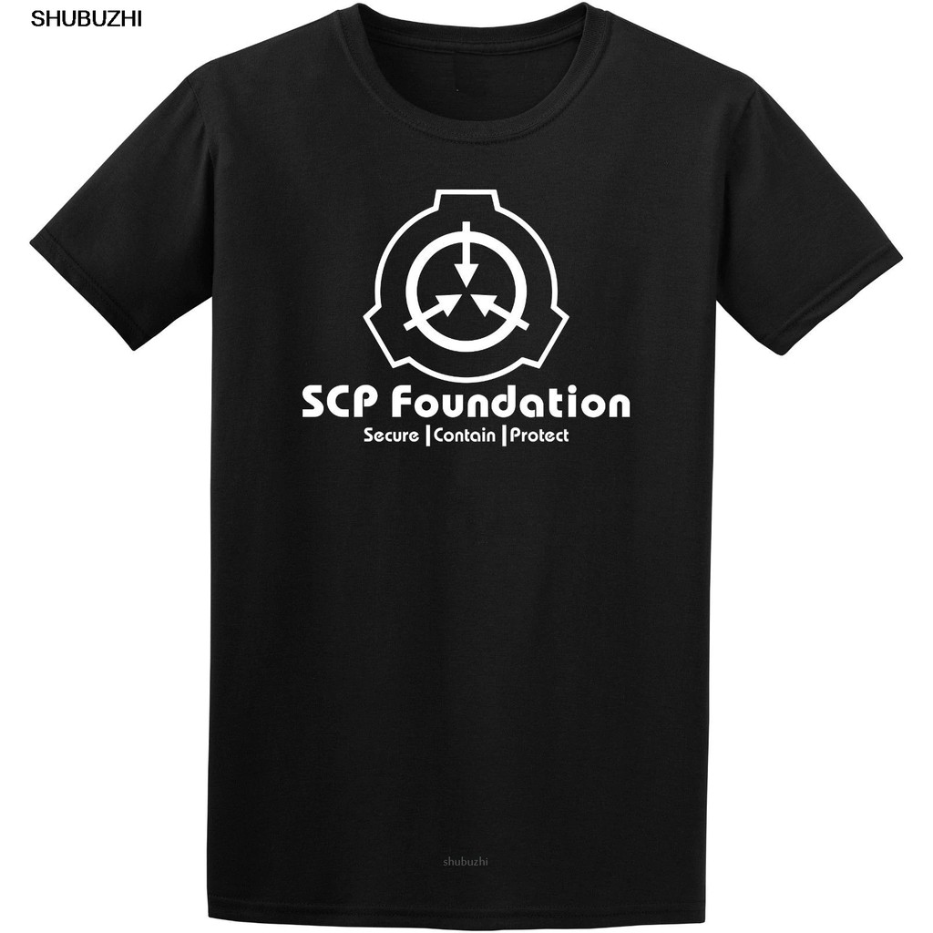 Scp Foundation Secure Contain Protect Fan Scp Wiki Logo Inspired T Shirt Cotton Men T Shirts Bigger Size 3xl 3xl Sbz8142 Shopee Philippines - scp roblox shirt