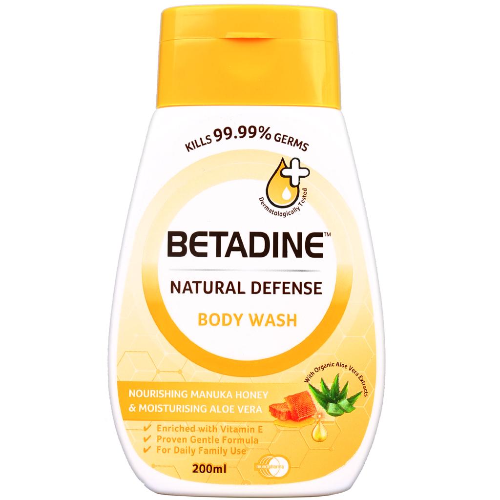 BETADINE® Natural Defense Body Wash Manuka Honey 200mL Shopee Philippines