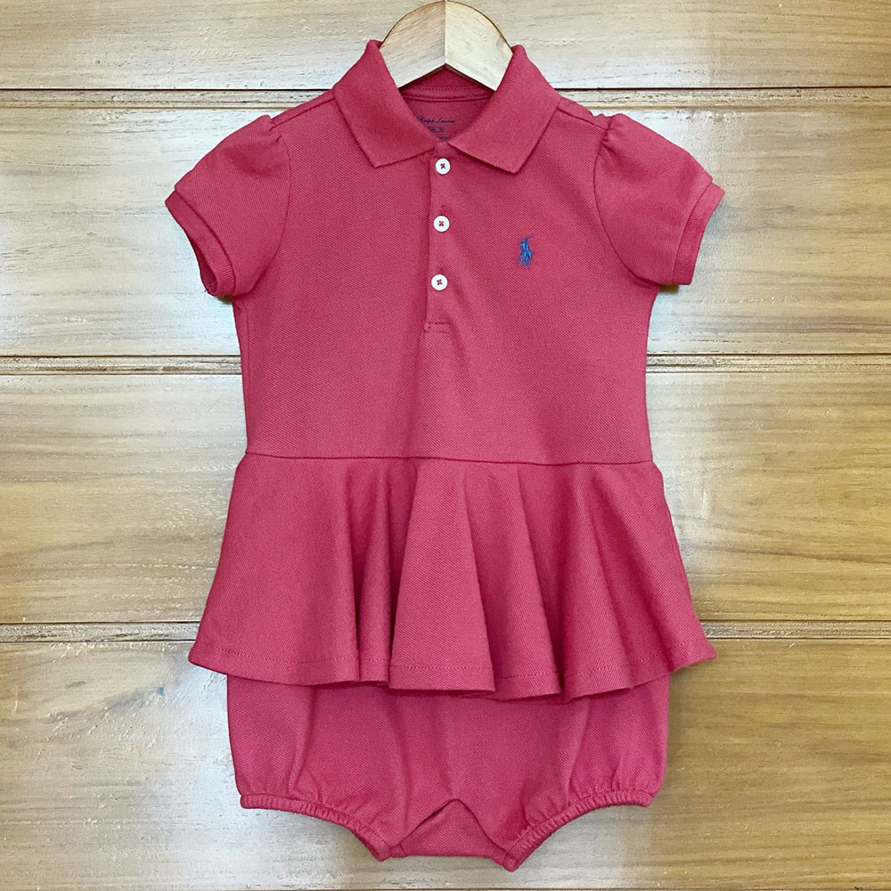 CLEARANCE SALE Auth RALPH LAUREN RL Kids Baby Girl Red Polo Shirt Peplum  Romper Size 9 Months | Shopee Philippines