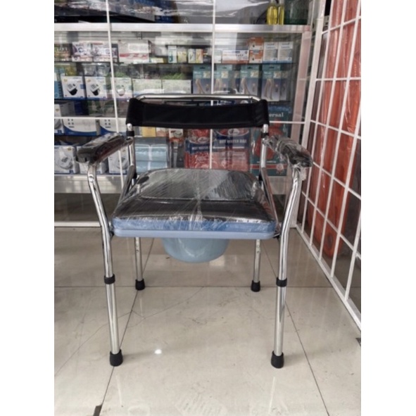 STEEL COMMODE CHAIR FULL FOAM HEAVY DUTY | Shopee Philippines