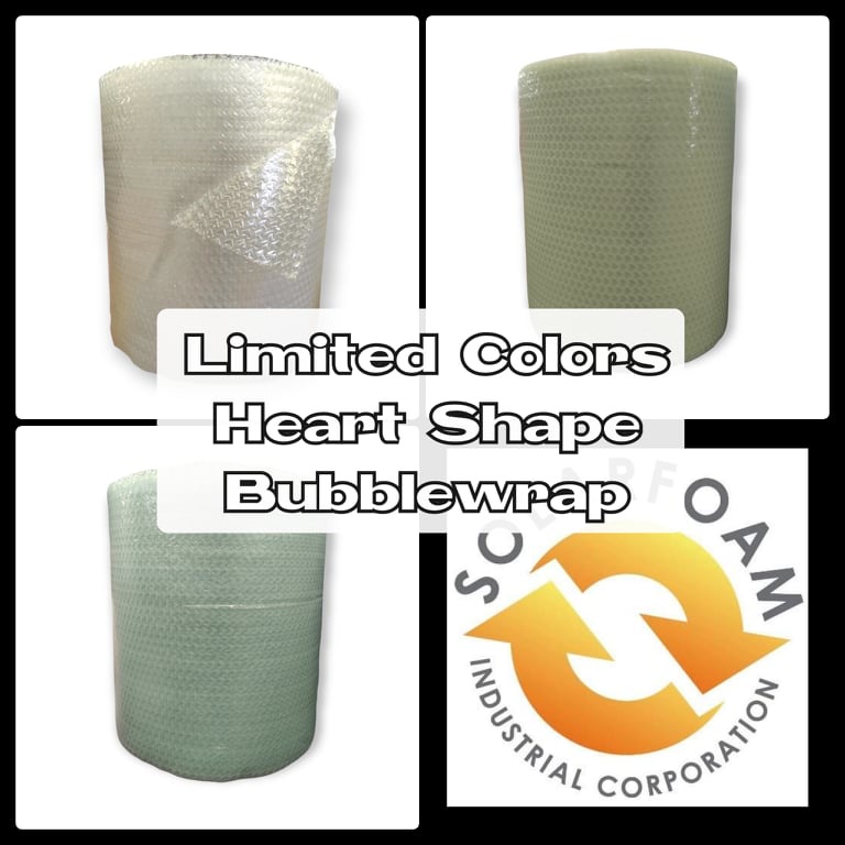 Heart Shape Bubble Wrap in Limited Colors 20"x50m Shopee Philippines