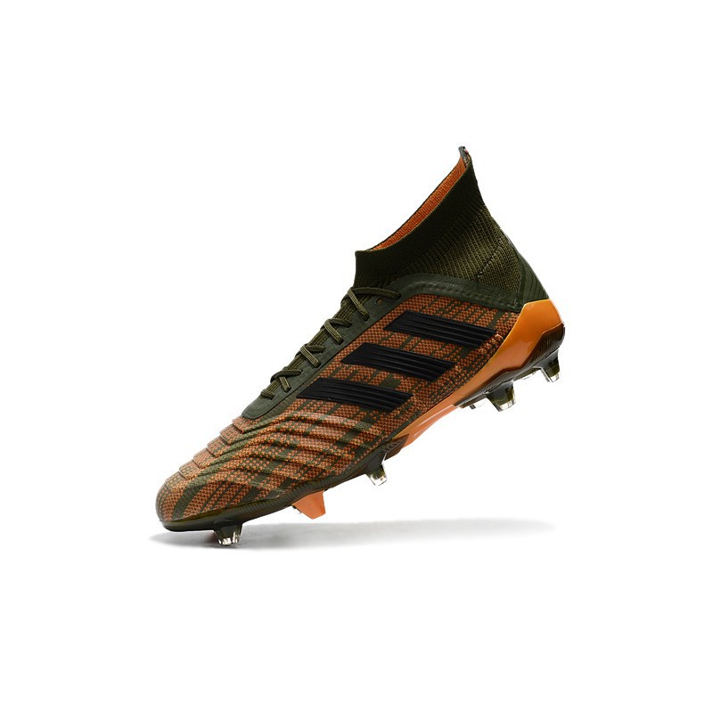 adidas Predator 18.1 FG brown amry green mens sport high soccer football  shoes | Shopee Philippines