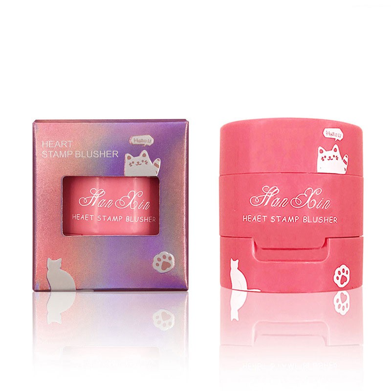 heart stamp blusher