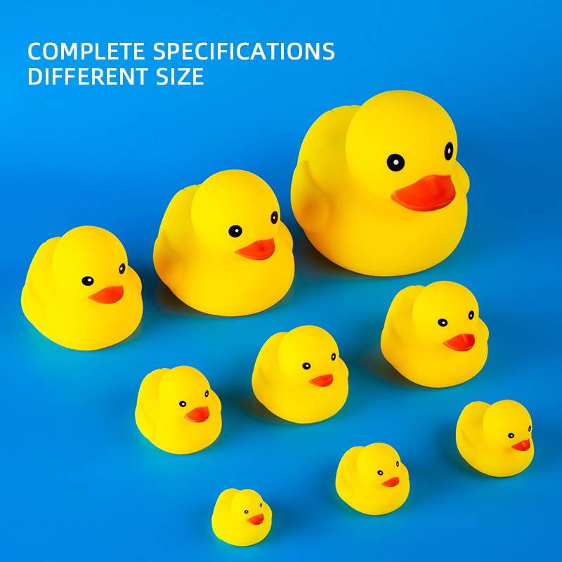 【Head Start】Kid's Small Rubber Duck Bath Toys Children's Bath Toys Baby Bathroom Pinch Called Vinyl Duck Baby Water Toys