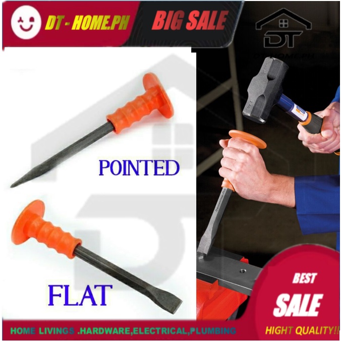 HEAVY DUTY SINSIL COLD CHISEL FOR CONCRETE FLAT / POINTED Shopee