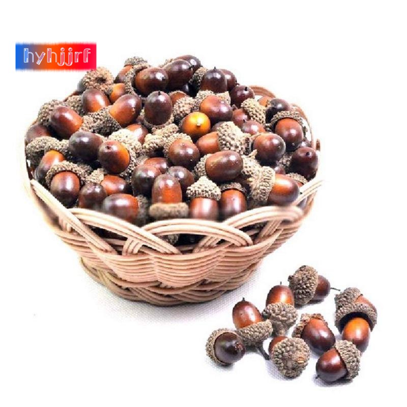 20pcs Artificial Acorns For Autumn Display Wedding Party