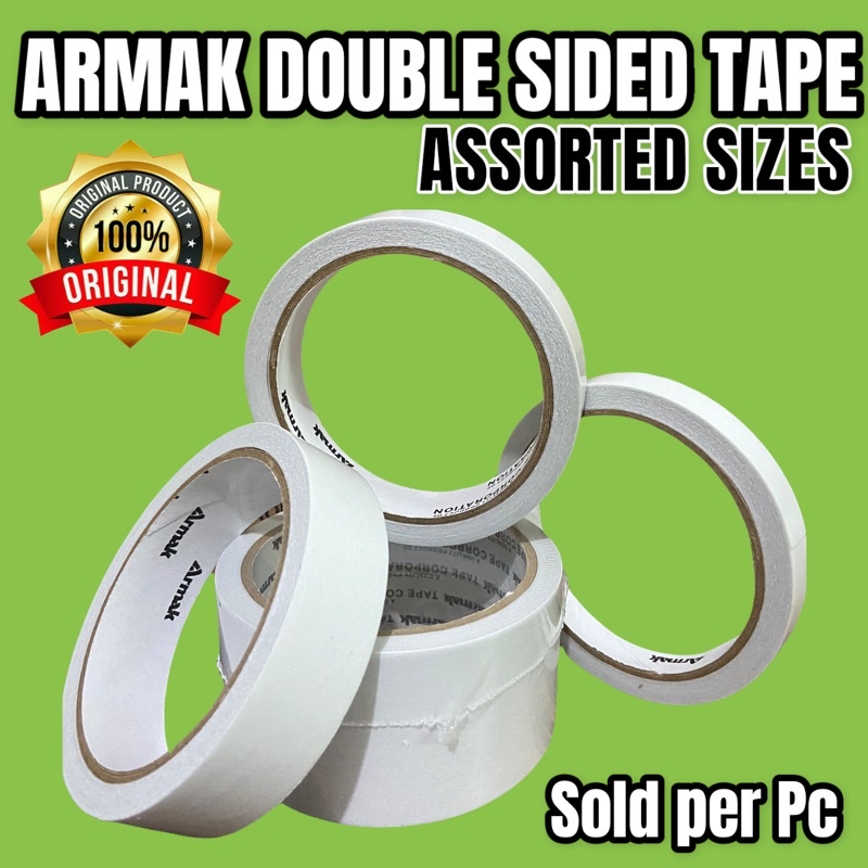 Armak Double Sided Tape (Assorted Sizes) Tissued Type Shopee Philippines
