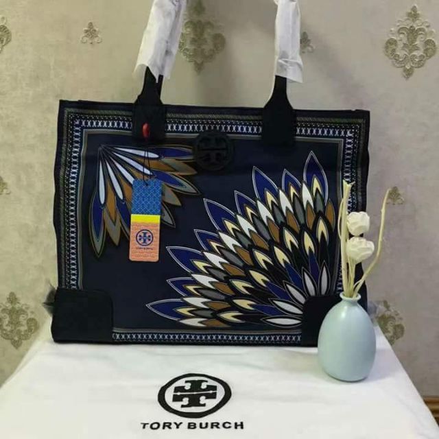 tory burch feather bag