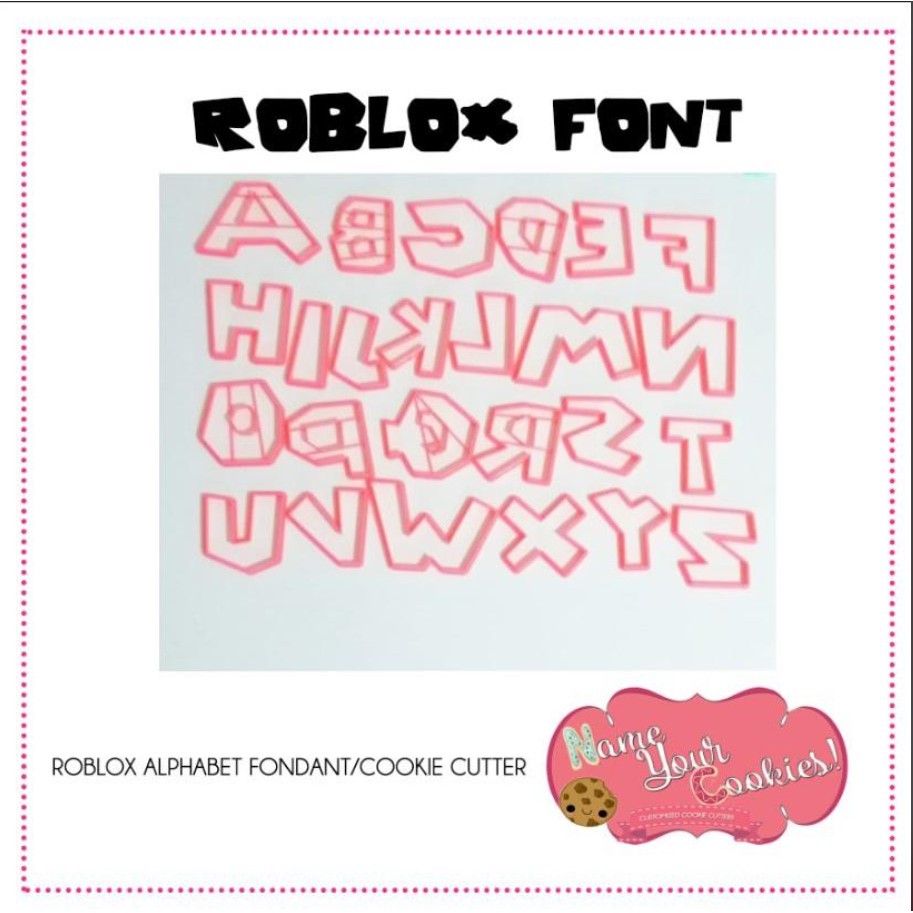 Roblox Alphabet Cookie And Fondant Cutters Set Shopee Philippines - roblox cookie cutter