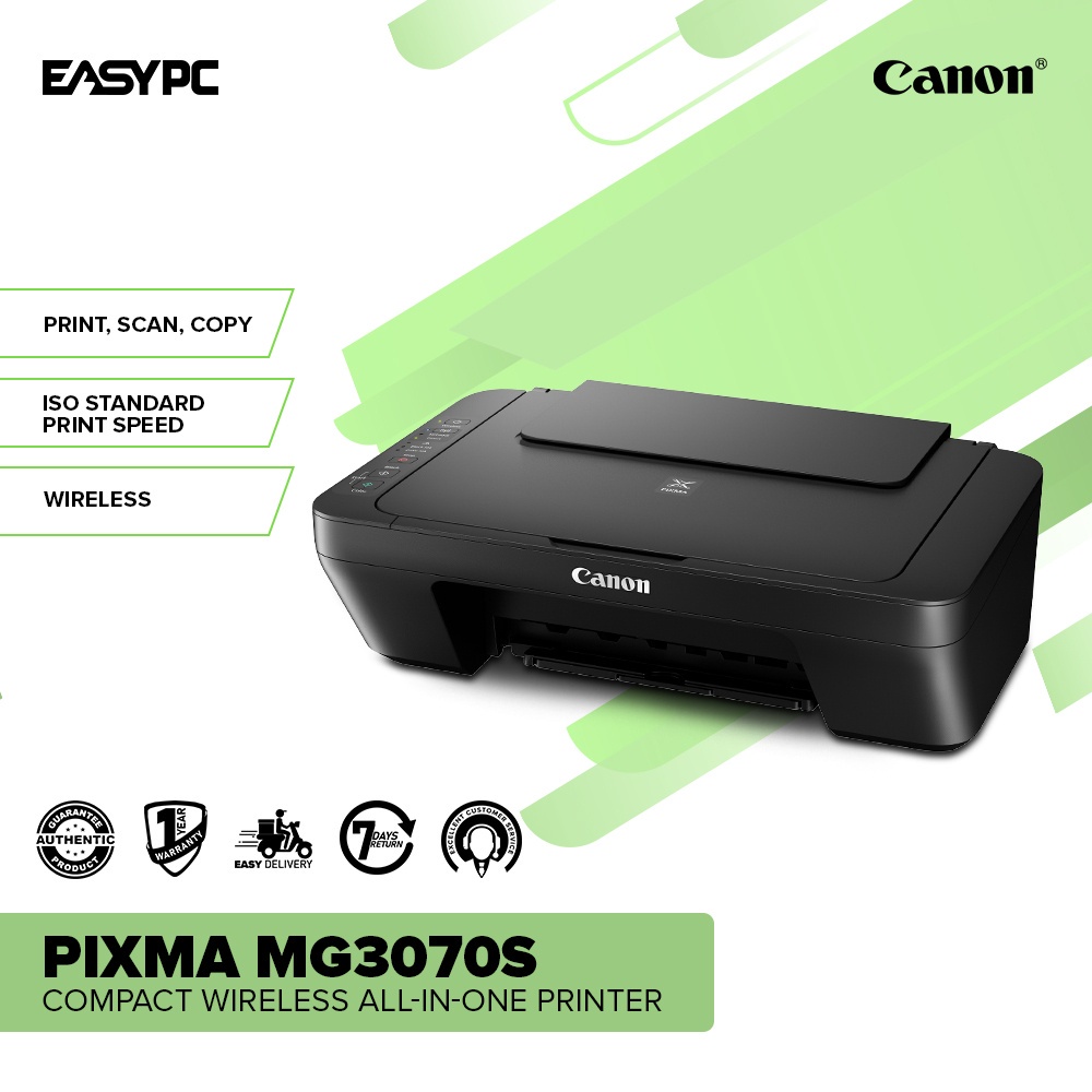 Canon Pixma MG3070s AllInOne Compact Wireless Printer CISS