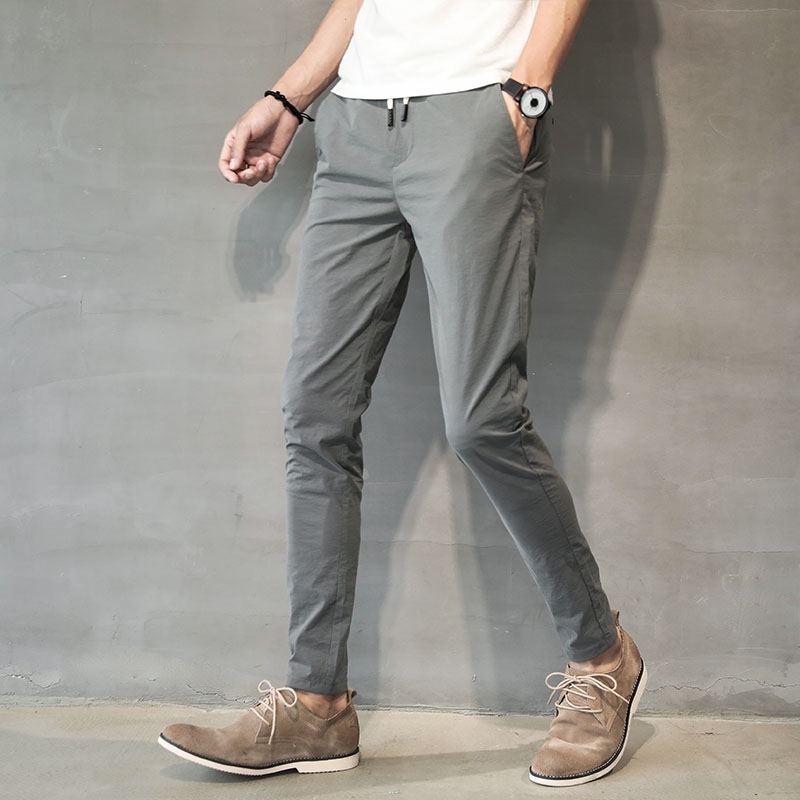 black khaki trousers