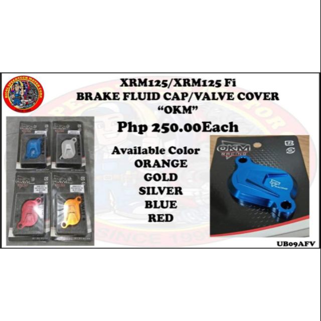 XRM 125 FI BRAKE FLUID CAP/VALVE COVER "OKM" Shopee Philippines