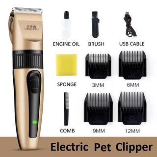 Electric Pet Clipper Rechargeable Low-noise Pet Hair Razor Cat Dog Grooming Trimmer Shaver