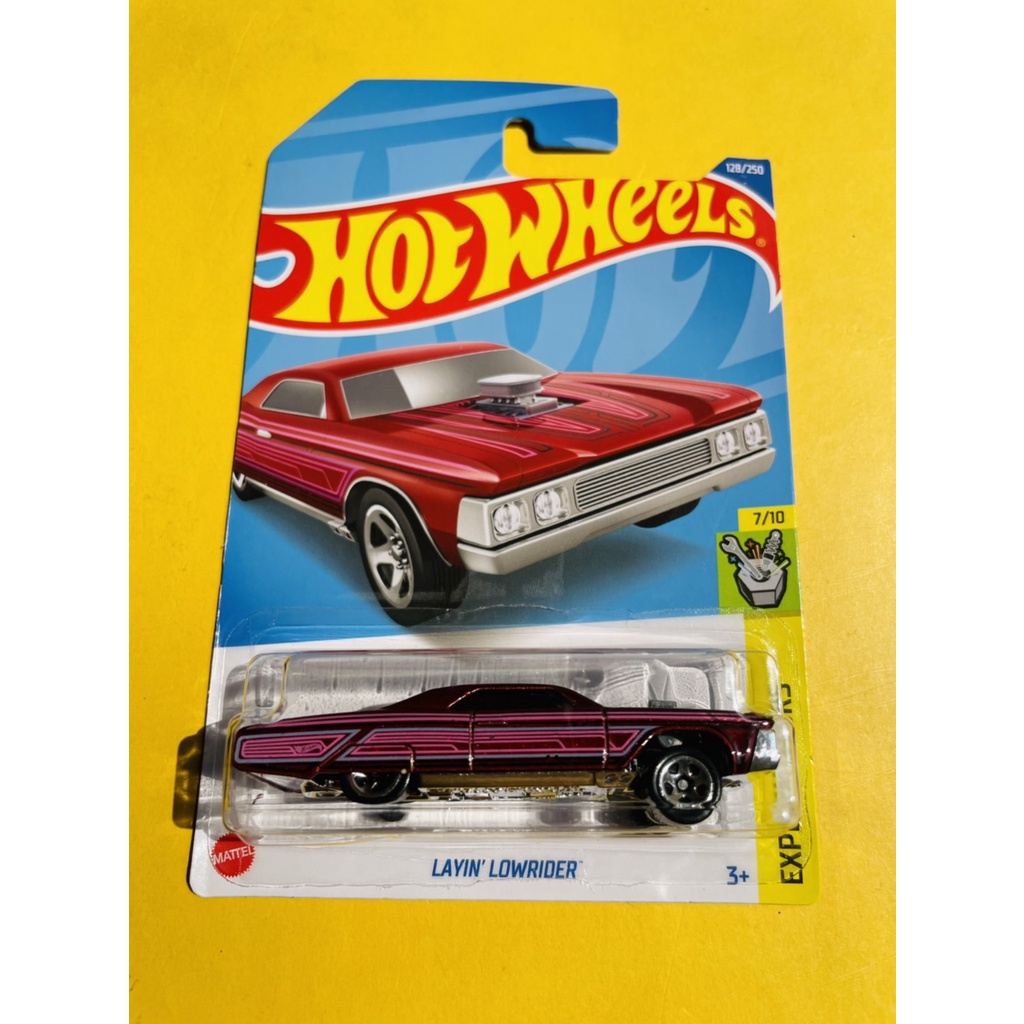 Hotwheels Hot Wheels Layin Lowrider Red Experimotors Lot F 2022 Diecast Miniature Car Toys Car 8373