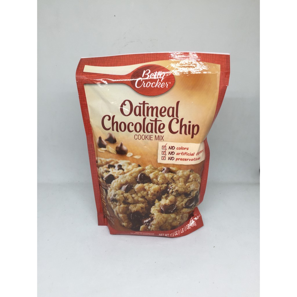 Betty Crocker Oatmeal Chocolate Chip Cookie Mix 496g 1LB Shopee