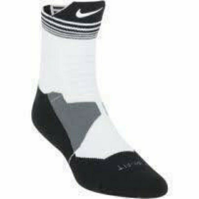 black and white elite socks